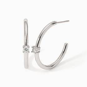 Radiance by Absolute™ CZ Hoop Earrings