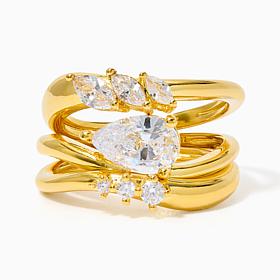 Radiance by Absolute Elongated Triple Stacking Ring