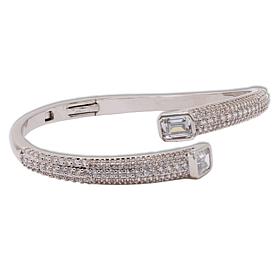 Radiance by Absolute™ Emerald-Cut Bypass Bangle Bracelet