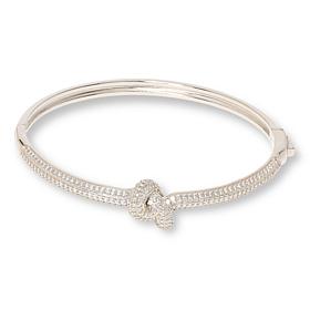 Radiance by Absolute™ Pave Knot Bangle Bracelet