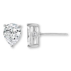 Radiance by Absolute™ Pear Cut Solitaire Stud Earrings