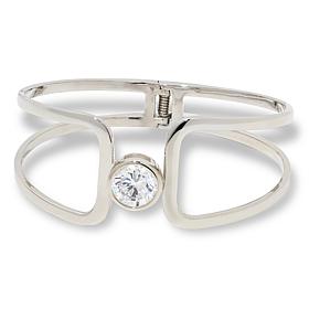 Radiance by Absolute™ Platinum-Plated Negative Space Solitaire Cuff