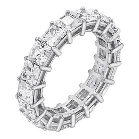 Radiance by Absolute™ Princess-Cut Prong-Set Eternity Band Ring