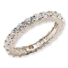 Radiance by Absolute™ Simulated Diamond 3mm Round Eternity Ring