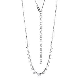 Radiance by Absolute™ Sterling Silver Frontal Station Necklace