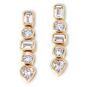 Radiance by Absolute™ x Katharine McPhee Multi Cut Linear Earrings