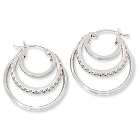 Radiance by Absolute™ x Katharine McPhee Triple-Tiered Hoop Earrings