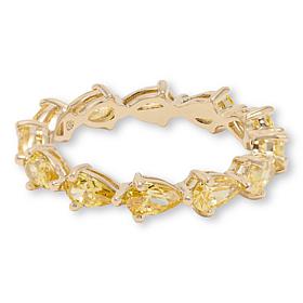 Radiance by Absolute™ x Marysol Patton Yellow Pear Cut Eternity Ring