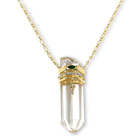 Rarities Gold-Plated Gemstone Obelisk 18" Necklace