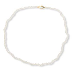 Rarities Gold-Plated Rainbow Moonstone Bead Carabiner Necklace
