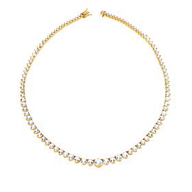 Rarities Gold-Plated White Topaz Necklace