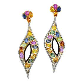 Rarities Multi-Sapphire, Black Spinel and White Zircon Earrings