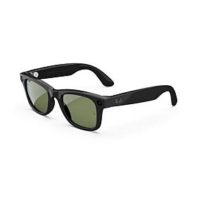 Ray-Ban Meta Wayfarer Glasses - Shiny Black Frames w/Green Lenses