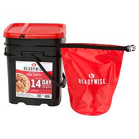 ReadyWise 150-Serving 14-Day Emergency Meal Bucket with Dry Bag