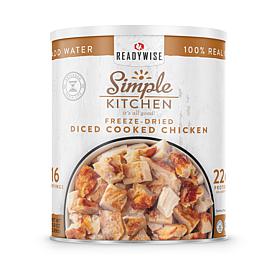 ReadyWise Simple Kitchen Freeze-Dried Diced Chicken - 16 Serving Can