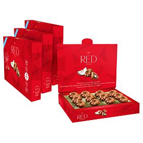 RED Chocolate 4 Boxes Coconut Diamond Truffles