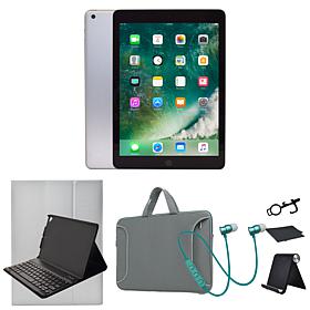 Refurbished 2018 Apple iPad 9.7" 128GB Wifi w/Stand & Accessories