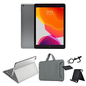 Refurbished Late 2019 Apple iPad 10.2" 32GB Wifi Bundle w/Case & Stand