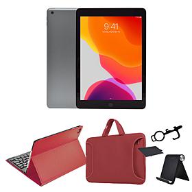 Refurbished Late 2019 Apple iPad 10.2" 32GB Wifi Bundle w/Case & Stand