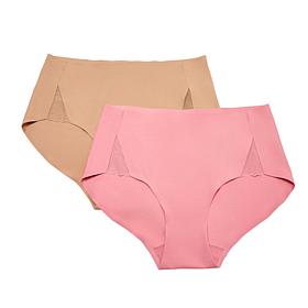 Rhonda Shear 2-pack Invisible Edge Lace Brief
