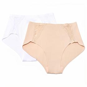 Rhonda Shear 2-pack Invisible Edge Lace Panty