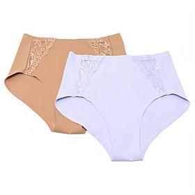 Rhonda Shear 2-pack Invisible Edge Lace Panty