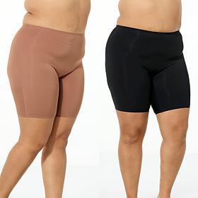 Rhonda Shear 2-pack Stretch Butterknit Longline Short