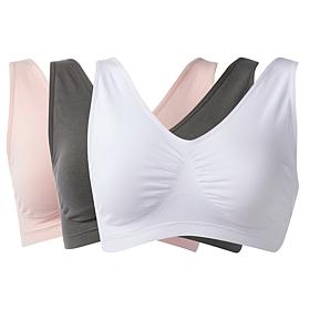 Rhonda Shear 3-pack Original Cotton-Blend Ahh Bra