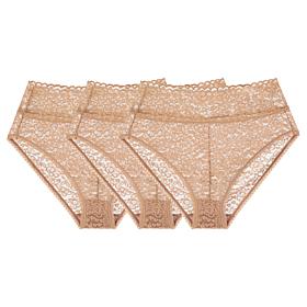 Rhonda Shear 3-pack Stretch Lace Brief