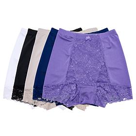 Rhonda Shear 5-pack Classic Pin-Up Panty with Lace Detail