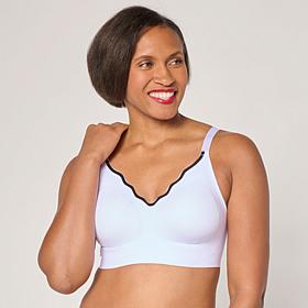 Rhonda Shear Invisible Edge Scalloped Neckline Bra