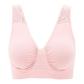 Rhonda Shear Seamless Bra with Lace