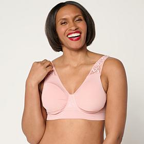 Rhonda Shear Seamless Bra with Lace