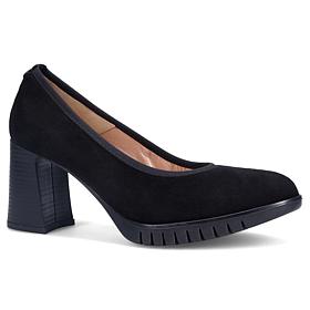 Ron White Fallona All-Day Suede Pump with Satin Shoe Bag