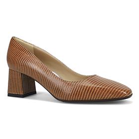 Ron White Lucille Liz Leather Heeled Pump w/ All-Day Heels® Technology