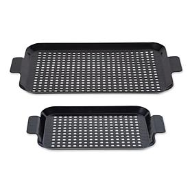 RSVP Porcelain Coated Grill Toppers - Set of 2