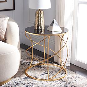 Safavieh Cagney Accent Table - Black/Gold