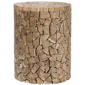 Safavieh Canyon Teak Round Stool