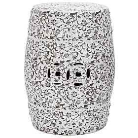 Safavieh Ceramic Flower and Vine Garden Stool
