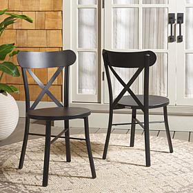 Safavieh Core Cross Back Chair, 2-pack, 17.3" x 19.7" x 33.4"