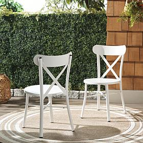 Safavieh Core Cross Back Chair, 2-pack, 17.3" x 19.7" x 33.4"