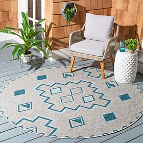 Safavieh Courtyard Aidan 6'-7" Round Indoor/Outdoor Rug