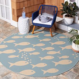 Safavieh Courtyard Dory 6'-7" X 6'-7" Round Rug