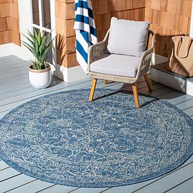 Safavieh Courtyard Owen 6'-7" Round Indoor/Outdoor Rug