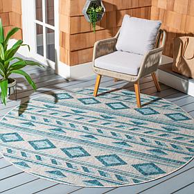 Safavieh Courtyard Theodore 6'-7" X 6'-7" Round Rug