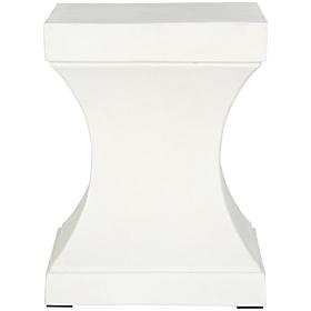 Safavieh Curby Concrete Accent Table - Ivory