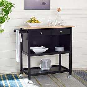 Safavieh Daley 2-Drawer 3-Shelf Kitchen Cart