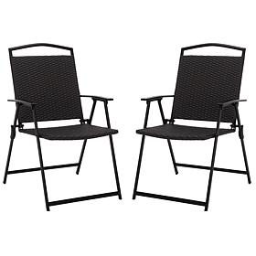 Safavieh Dory Folding Chair 2-Pack, 25" x 22.8" x 35.8"
