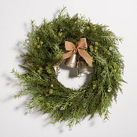 Safavieh Faux 22" Pine LED Wreath