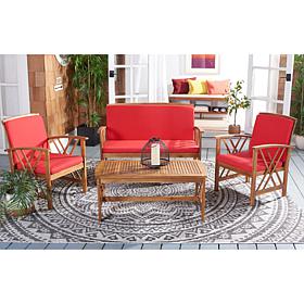 Safavieh Fontana 4-piece Outdoor Living Set